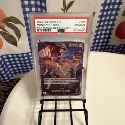 PSA 10 One Piece EN Promo Monkey D. Luffy PSA Magazine 2024 Exclusive OP05-060 - Image 1