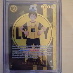 MONKEY D. LUFFY BVB X ONE PIECE ONE PIECE PROMO 2025 003 - AOG 10-no PSA - Image 2