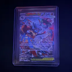 Pokemon Mega Lucario EX 340 HP Full Art Holo Fighting TCG Card 127/132 - Image 1