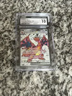 Charizard ex 056: 2023 Scarlet & Violet Promo Card Holo Black Star Promo CGC 10 - Image 1