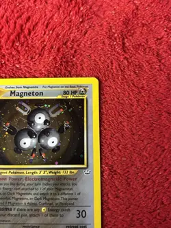 Magneton 10/64 Neo Revelation Holo Wotc Pokemon Card Played - Image 2