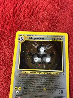 Magneton 10/64 Neo Revelation Holo Wotc Pokemon Card Played - Image 3