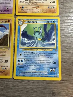 Pokemon Wotc Neo Revelation 4 Rare Vintage Card Collection Lot Starmie Kingdra - Image 5