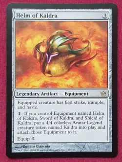 Magic The Gathering FIFTH DAWN HELM OF KALDRA artifact card MTG - Image 1