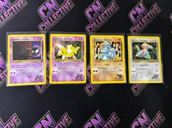 POKEMON TCG GYM CHALLENGE BUNDLE CARDS VINTAGE WOTC ERA 1999 x4 - Image 1