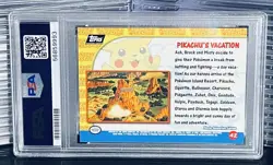 Pokemon Topps 1999 Movie Edition Pikachu Squirtle Card #42 PSA 9 MINT LOW POP - Image 2