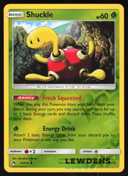 Shuckle - 16/214 - Reverse Holo Uncommon - Lost Thunder - Pokemon Card - Image 1