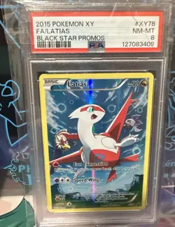 Pokemon TCG Latias XY78 Full Art Black Star Holo Promo Psa 8 - Image 1