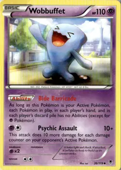 2014 XY PHANTOM FORCES WOBBUFFET 36/119 - Image 1