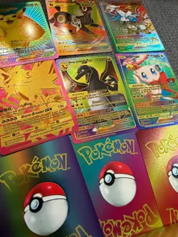 Pokemon Gold Foil Rainbow GX Vmax EX - MULTI PACK 55pcs - Novelty Item - Image 4