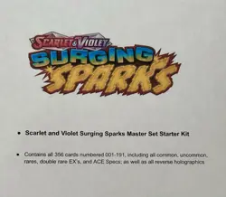 Pokemon Surging Sparks Master Set starter kit (Pikachu EX, Reverse Holos +More) - Image 1
