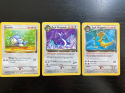 Pokemon Non-Holo Team Rocket Dark Dragonite 22/82, Dark Dragonair33/82 & Dratini - Image 1