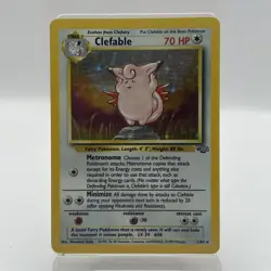 Pokemon TCG Clefable Jungle 1/64 Holo Unlimited Holo Rare LP/MP - Image 1