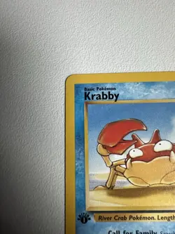 Krabby 1st Edition Fossil 51/62 WOTC Vintage Pokemon 1999 - Image 3