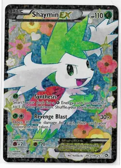 Shaymin EX RC21/RC25 Legendary Treasures Radiant Collection Pokemon TCG Card LP - Image 1