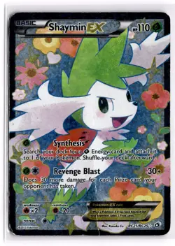 Pokemon TCG Shaymin EX (Full Art) RC21/RC25 Radiant Collection DAMAGED - Image 1