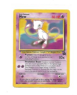 Mew #8 Black Star Promo Rare Vintage Pokemon Card WotC TCG Trading Game LP+ - Image 1