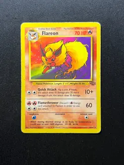 Flareon 19/64 jungle set non holo Rare Vintage Wotc 1999 Pokemon Card MP - Image 1