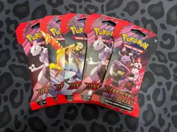 Pokemon TCG Destined Rivals Sleeved Booster Packs - Lot Of 5 - NEW SEALED! - Image 1