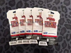 Pokemon TCG Destined Rivals Sleeved Booster Packs - Lot Of 5 - NEW SEALED! - Image 2