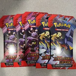 Lot Of 5 | Pokemon TCG | Destined Rivals Sleeved Booster Packs | Factory Sealed - Image 2