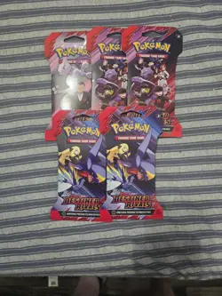 Lot Of 5 | Pokemon TCG | Destined Rivals Sleeved Booster Packs | Factory Sealed - Image 1