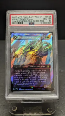 2025 MTG Final Fantasy Kuja Genome Sorcerer SURGE FOIL 0544 PSA 10 FF9 2 - Image 1