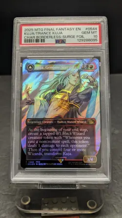2025 MTG Final Fantasy Kuja Genome Sorcerer SURGE FOIL 0544 PSA 10 FF9 1 - Image 1