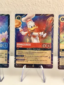 Disney Lorcana Magical Places Stitch Rapunzel Donald Duck EPCOT Promo Cards Set - Image 3