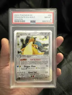 Dragonite ex 90/97 Holo Rare 2003 Pokemon EX Dragon English PSA 8 NM - Image 1