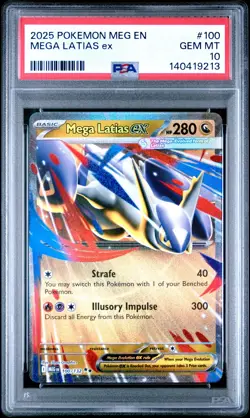2025 POKEMON MEG EN-MEGA EVOLUTION #100 MEGA LATIAS EX PSA 10 - Image 1
