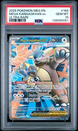 2025 POKEMON MEG EN-MEGA EVOLUTION ULTRA RARE #164 MEGA KANGASKHAN EX PSA 10 - Image 1