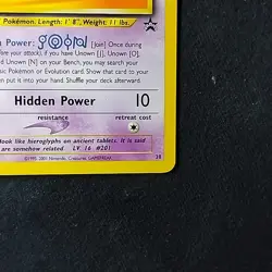 Pokemon TCG Unown [J] 38/53 WOTC Black Star Promo NM - Image 4