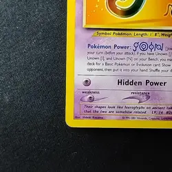 Pokemon TCG Unown [J] 38/53 WOTC Black Star Promo NM - Image 5