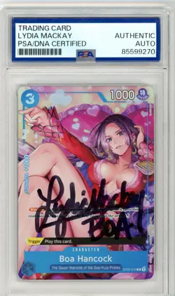 PSA Lydia Mackay Signed Boa Hancock ST03-013 One Piece Seven Warlords Of The Sea - Image 1