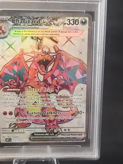2023 POKEMON OBF EN-OBSIDIAN FLAMES ULTRA RARE #215 CHARIZARD EX PSA 10 - Image 5