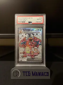 2023 POKEMON OBF EN-OBSIDIAN FLAMES ULTRA RARE #215 CHARIZARD EX PSA 10 - Image 1