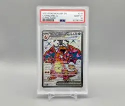 PSA 10 CHARIZARD EX 215/197 OBF EN-OBSIDIAN FLAMES ULTRA RARE 2023 POKEMON - Image 1