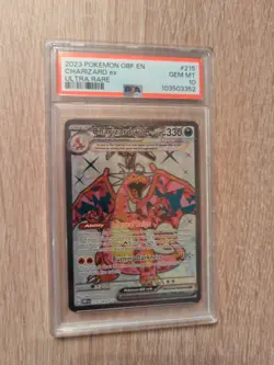 CHARIZARD EX 215/197 2023 POKEMON OBF EN-OBSIDIAN FLAMES | ULTRA RARE PSA 10 - Image 1