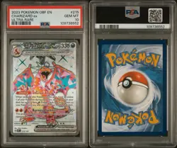 2023 POKEMON OBF EN-OBSIDIAN FLAMES #215 CHARIZARD EX ULTRA RARE PSA 10 ENGLISH - Image 2