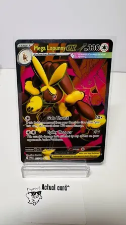 Mega Lopunny ex 115/094 - Phantasmal Flames - Ultra Rare Pokemon TCG - NM/M - Image 4