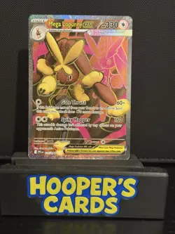 Pokemon TCG Phantasmal Flames Set: Mega Lopunny ex 115/094 Ultra Rare Card - NM - Image 1