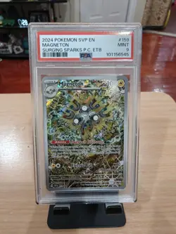 PSA 9 - Magneton #159 - Pokemon Center Stamped Surging Sparks ETB Promo - 2024 - Image 1