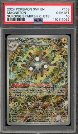 Pokemon Center Stamp Promo Magneton Surging Sparks ETB SVP EN 159 PSA 10 - Image 1