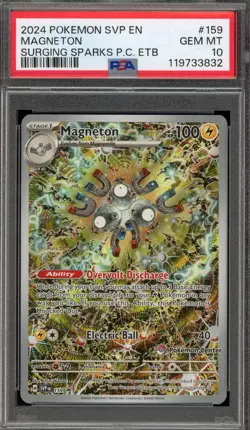 Pokemon Center Stamp Promo Magneton Surging Sparks ETB SVP EN 159 PSA 10 - Image 1