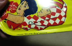 Lot of 2 VTG Antique Tin Kirchhof Noise Makers Life of the Party Flapper Girl - Image 4