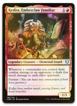 Kediss, Emberclaw Familiar #188 (Foil) (NM) Commander Legends CMR Magic MTG - Image 1