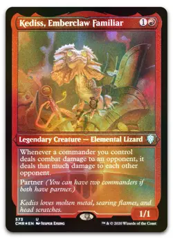 Kediss, Emberclaw Familiar (Foil Etched) #573 NM Commander Legends CMR Magic MTG - Image 1