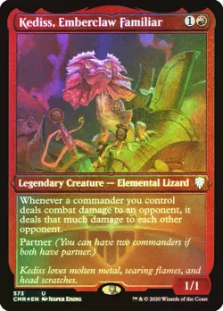 MTG FOIL ETCHED Kediss, Emberclaw Familiar - Commander Legends #573 - Image 1