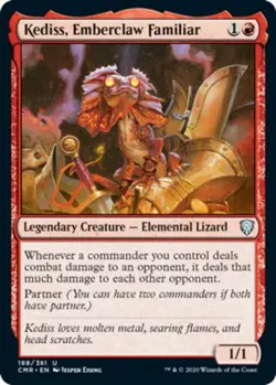 1x Kediss, Emberclaw Familiar - Foil NM-Mint, English Commander Legends MTG Magi - Image 1